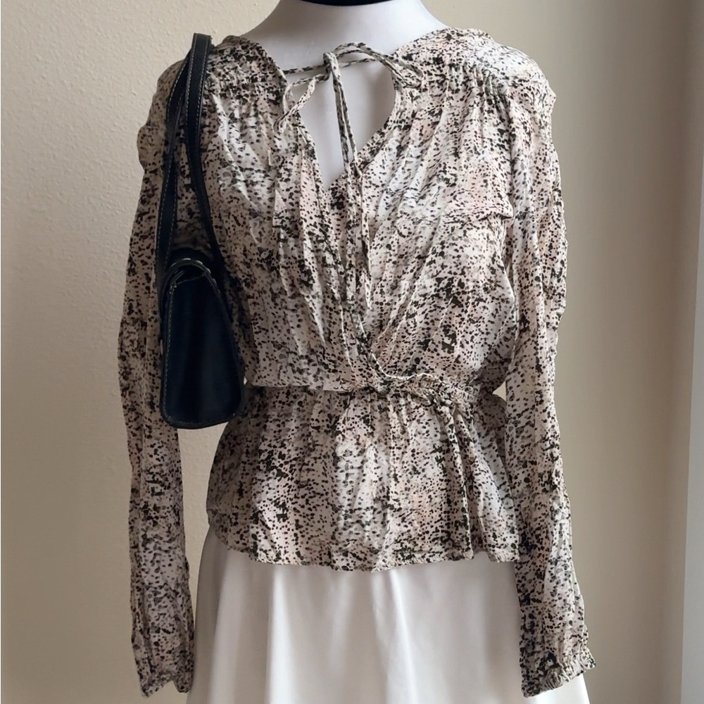 cloth & stone Elegant Women's Printed Blouse Size xs